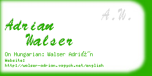 adrian walser business card